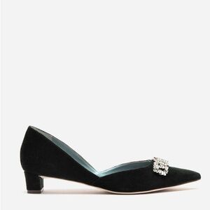 9.5. Frances Valentine Black Heels with Embellishment